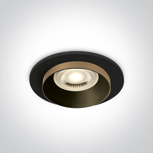 Spotlight Black Circular Replaceable lamp 10W Die Cast One Light SKU:10105H/B - Toplightco