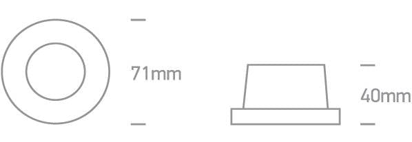 Spotlight White Circular Replaceable lamp 10W Die Cast One Light SKU:10105H/W - Toplightco