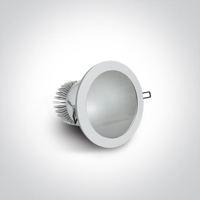 LED Downlight White Circular Warm White LED Dimmable LED built in 350lm 5W Die Cast One Light SKU:10105K/W/W - Toplightco