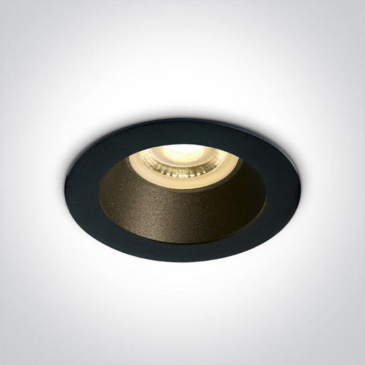 Spotlight Black Circular Replaceable lamp 10W Aluminium One Light SKU:10105M/B/B - Toplightco