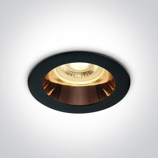 Spotlight Black-Copper Circular Replaceable lamp 10W Aluminium One Light SKU:10105M/B/CU - Toplightco