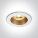 Spotlight White-Brass Circular Replaceable lamp 10W Aluminium One Light SKU:10105M/W/BS - Toplightco