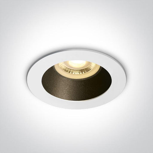 Spotlight White-Black Circular Replaceable lamp 10W Aluminium One Light SKU:10105M/W/B - Toplightco