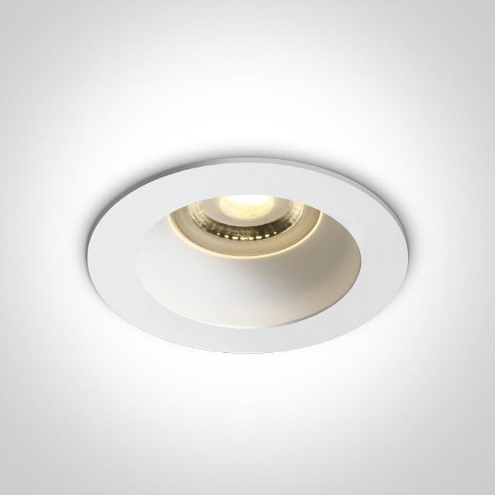 Spotlight White Circular Replaceable lamp 10W Aluminium One Light SKU:10105M/W/W - Toplightco