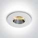 Spotlight White-Chrome Circular Replaceable lamp 10W Aluminium One Light SKU:10105MD/W/C - Toplightco