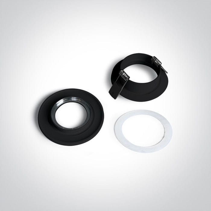 Spotlight Black Circular Outdoor Replaceable lamp 50W Aluminium One Light SKU:10105R1/B - Toplightco