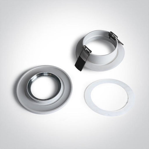 Spotlight White Circular Outdoor Replaceable lamp 50W Aluminium One Light SKU:10105R1/W - Toplightco