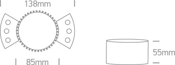 Spotlight White Circular Replaceable lamp 10W Die Cast One Light SKU:10105RM - Toplightco