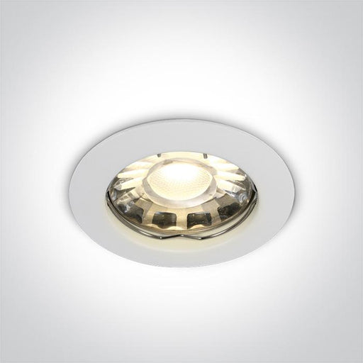 Spotlight White Circular Die Cast One Light SKU:10105X/W - Toplightco