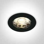 Black Recessed classic MR16 with GU5,3 lampholder. One Light SKU:10105X/B