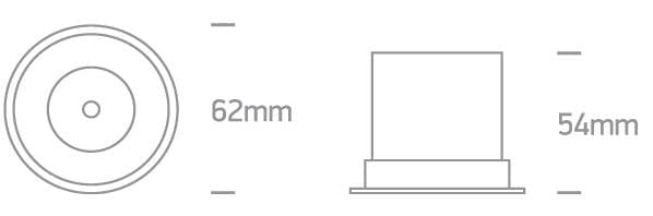 LED Spotlight Black Circular Warm White LED 570lm Die Cast One Light SKU:10106DC/B/W - Toplightco