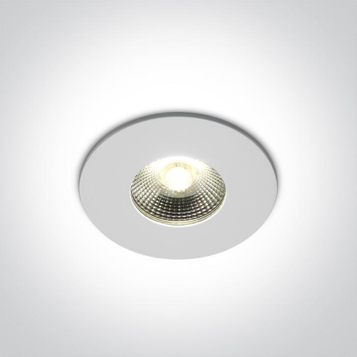 LED Spotlight Fire Rated Warm White LED Outdoor 500lm Die Cast One Light SKU:10106PF/W - Toplightco