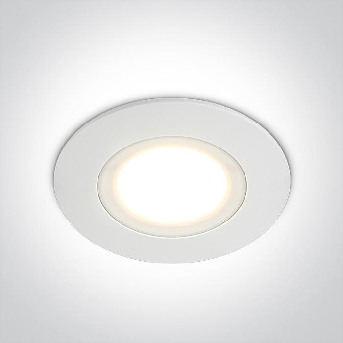 LED Spotlight Circular Warm White LED Outdoor LED built in 415lm 6W Plastic One Light SKU:10106P/W/W - Toplightco