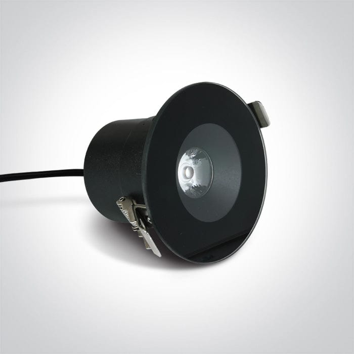 LED Spotlight Black Circular Warm White LED Outdoor LED built in 460lm 6W Die Cast + Glass One Light SKU:10106V/B/W - Toplightco