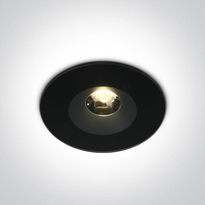 LED Spotlight Black Circular Warm White LED Outdoor LED built in 460lm 6W Die Cast + Glass One Light SKU:10106V/B/W - Toplightco