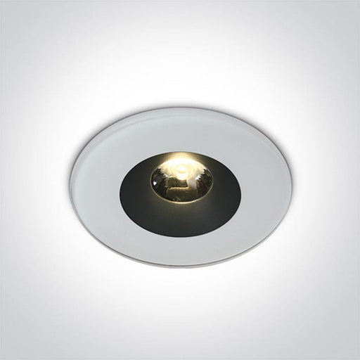 LED Spotlight White Circular Warm White LED Outdoor LED built in 460lm 6W Die Cast + Glass One Light SKU:10106V/W/W - Toplightco