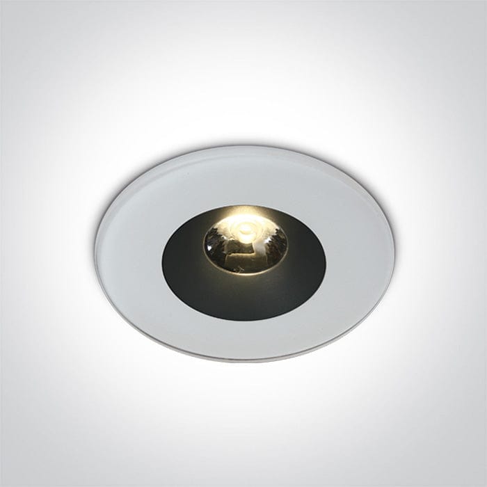 LED Spotlight White Circular Warm White LED Outdoor LED built in 460lm 6W Die Cast + Glass One Light SKU:10106V/W/W - Toplightco