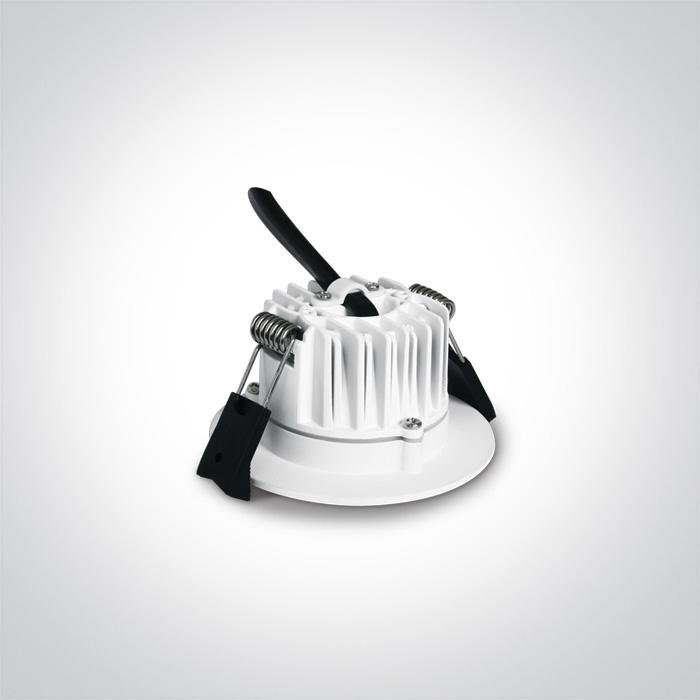 LED Downlight White Circular Warm White LED Outdoor LED built in 500lm 7W Die Cast One Light SKU:10107B/W/W - Toplightco