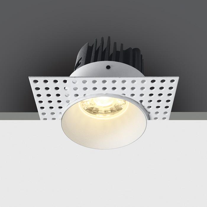 LED Spotlight White Circular Warm White LED Outdoor 500lm Die Cast One Light SKU:10107BT/W/W - Toplightco