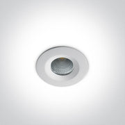 LED Downlight White Circular Warm White LED built in 560lm 7W Die Cast One Light SKU:10107CA/W/W - Toplightco