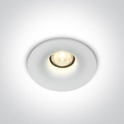 LED Spotlight White Circular Warm White LED Outdoor 500lm Aluminium One Light SKU:10107DB/W/W - Toplightco