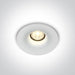 LED Spotlight White Circular Warm White LED Outdoor 500lm Aluminium One Light SKU:10107DB/W/W - Toplightco