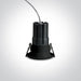 LED Spotlight Black Circular Warm White LED built in 560lm 7W Die Cast One Light SKU:10107DC/B/W - Toplightco