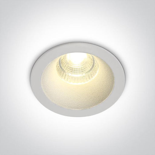 LED Spotlight White Circular Warm White LED built in 560lm 7W Die Cast One Light SKU:10107DC/W/W - Toplightco