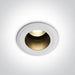 LED Spotlight White Circular Warm White LED 450lm Aluminium One Light SKU:10107DL/W/W - Toplightco