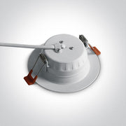 LED Downlight White Circular Warm White LED built in 490lm 7W Aluminium One Light SKU:10107T/W/W - Toplightco