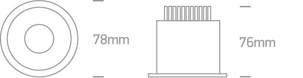 LED Spotlight White Circular Cool White LED Outdoor 530lm Die Cast One Light SKU:10107WD/W/C - Toplightco