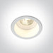 LED Spotlight White Circular Warm White LED Outdoor 500lm Die Cast One Light SKU:10107WD/W/W - Toplightco