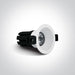 LED Spotlight White Circular Warm White LED 500lm Die Cast One Light SKU:10107WP/W/W - Toplightco