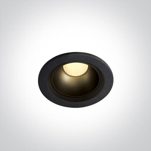 LED Spotlight Black Circular Warm White LED built in 560lm 7W Die Cast + Plastic One Light SKU:10107Z/B/W - Toplightco
