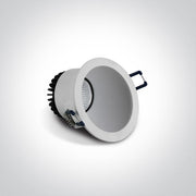 LED Spotlight White Circular Warm White LED built in 560lm 8W Die Cast One Light SKU:10108A/W/W - Toplightco