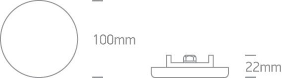 LED Downlight White Circular Cool White LED Outdoor LED built in 550lm 8W Die Cast One Light SKU:10108CF/C - Toplightco