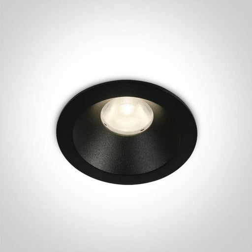 LED Spotlight Black Circular Warm White LED built in 600lm 8W Die Cast One Light SKU:10108D/B/W - Toplightco