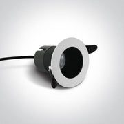 LED Spotlight White Circular Warm White LED built in 560lm 8W Die Cast One Light SKU:10108D1/W/W - Toplightco