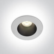 LED Spotlight White Circular Warm White LED built in 560lm 8W Die Cast One Light SKU:10108D1/W/W - Toplightco
