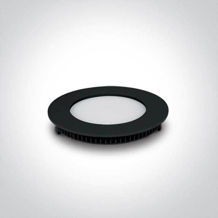 LED Downlight Black Circular Cool White LED built in 560lm 8W Die Cast One Light SKU:10108FA/B/C - Toplightco