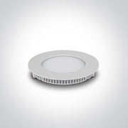 LED Downlight White Circular Cool White LED built in 560lm 8W Die Cast One Light SKU:10108FA/W/C - Toplightco