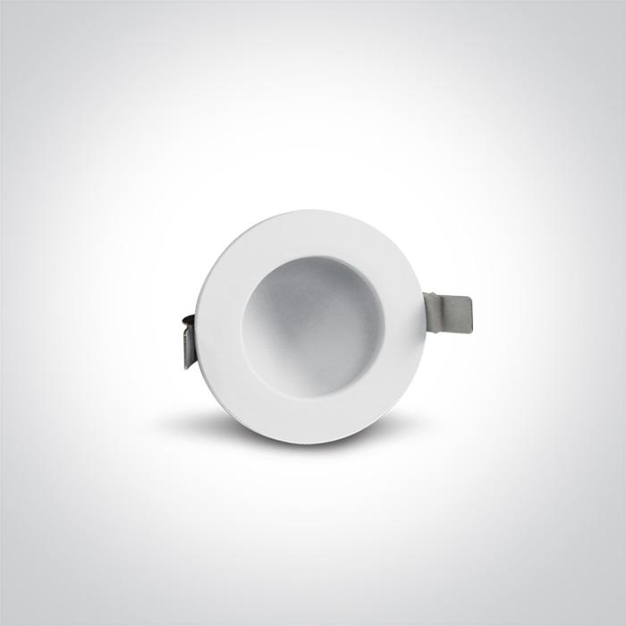 LED Downlight White Circular Warm Whtie LED built in 560lm 8W Die Cast One Light SKU:10108FD/W/W - Toplightco