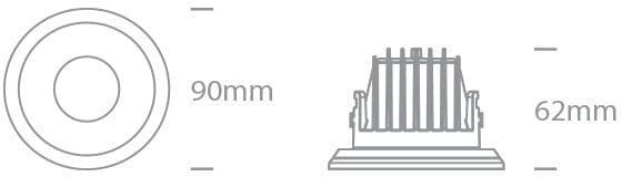 White 8W + SMD LED Low Glare recessed spotlight. 



Supplied with 200mA driver. 



 One Light SKU:10108J/W/W