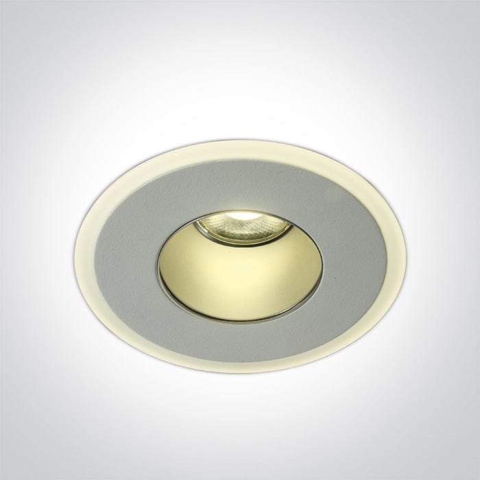 White 8W + SMD LED Low Glare recessed spotlight. 



Supplied with 200mA driver. 



 One Light SKU:10108J/W/W