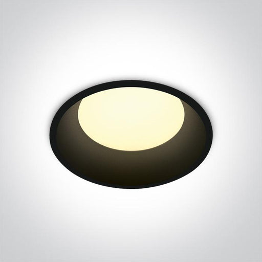 LED Downlight Black Circular Warm White LED built in 720lm 9W Die Cast One Light SKU:10109D/B/W - Toplightco