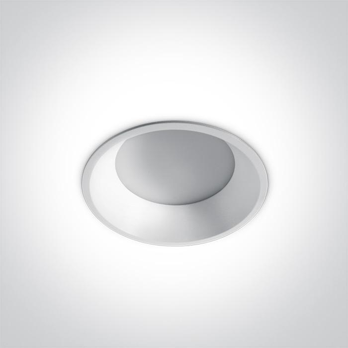 LED Downlight White Circular Cool White LED Outdoor LED built in 765lm 9W Die Cast One Light SKU:10109FD/W/C - Toplightco