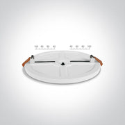 White Led 10w Warm White Ip20 230v Downlight - Toplightco