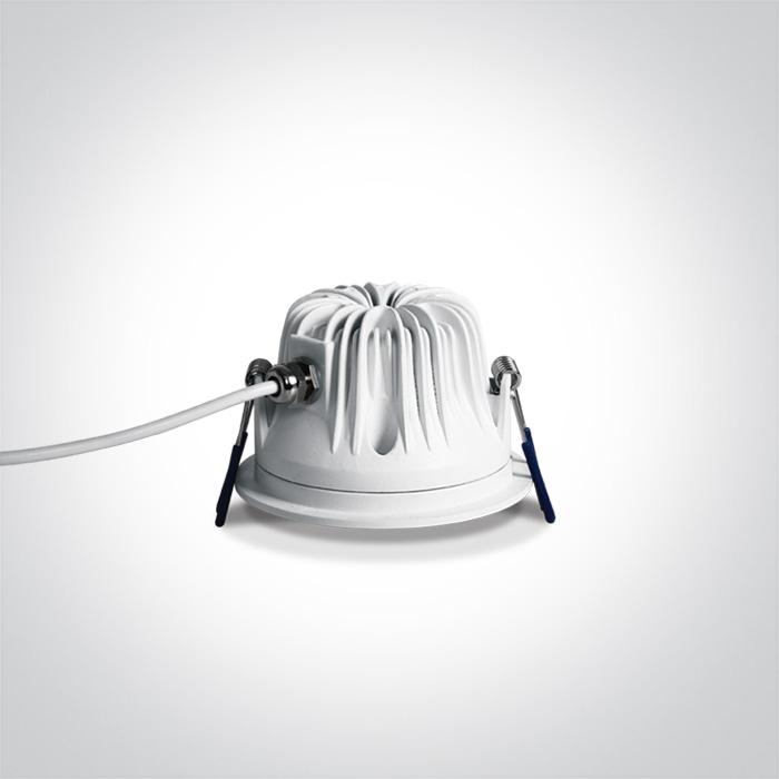 LED Downlight White Circular Cool White LED Outdoor LED built in 800lm 10W Die Cast One Light SKU:10110G/W/C - Toplightco