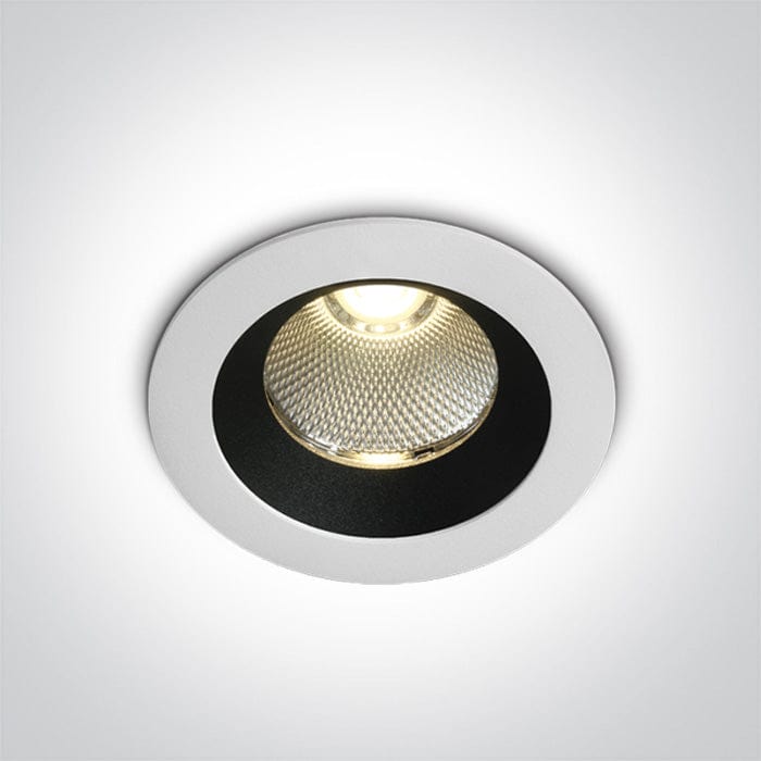 White Led 12w Warm White Ip65 38deg 230v Dark Light Recessed Spotlight - Toplightco