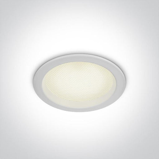 LED Downlight White Circular Cool White LED built in 750lm 10W Die Cast One Light SKU:10110U/W/C - Toplightco